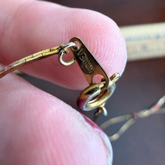 Vintage Stamped Korea Long Necklace - Picture 2 of 3